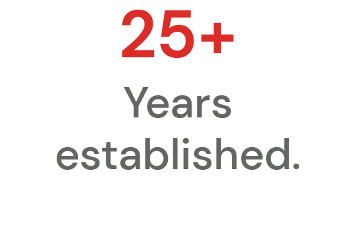 25+ Years Established